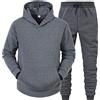 Generic Tuta Uomo Completa Felpa E Pantalone Set Tracksuit Tute da Ginnastica Y2K Felpa con Cappuccio Oversize Set da 2 Pezzi Uomo Completo Tuta in Casa Complete Offerte Suit