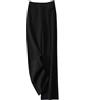 YJWUK Pantaloni A Gamba Larga da Donna Invernali, Pantaloni Palazzo Vintage A Vita Alta Pantaloni Eleganti da Ufficio Pantaloni Slip-On in Lana Autunnale Pantaloni A Gamba Dritta Mista Pantaloni da Lavoro(S