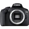 Canon EOS 2000D + EF-S 18-55mm f/3.5-5.6 III Kit fotocamere SLR 24,1 MP CMOS 6000 x 4000 Pixel Nero GARANZIA ITALIA
