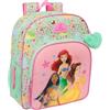 safta Principesse Disney BLOOM - Zaino scuola per bambini, zaino per bambini, adattabile al carrello, ideale per bambini in età scolastica, comodo e versatile, qualità e resistenza, 32 x 12 x 38 cm, Verde