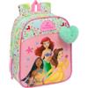 safta Principesse Disney BLOOM - Zaino per bambini, zaino per la scuola, adattabile al carrello, ideale per l'asilo, comodo e versatile, qualità e resistenza, 22 x 10 x 27 cm, Verde Acqua/Rosa Chiaro, M,
