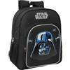 safta Star WARS REBELLION - Zaino scuola per bambini, adattabile a carrozzina, ideale per bambini in età scolastica, comodo e versatile, qualità e resistenza, 32 x 12 x 38 cm, Nero, M, Casual