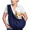 CUEMOON Borsa da Viaggio per Cani, Trasportino da Passeggio, per Passeggiata e all'Aria Aperta, per Cane/Gatto Fino a 7.5 KG,Blu scuro