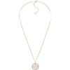 Fossil Collana da donna in argento sterling con chiusura a moschettone, Bianco crema