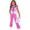 Rubie's Rubies Barbie Cowboy Costume classico per bambine e bambini, tuta stampata digitalmente in rosa con cappello, ufficiale Barbie Mattel per Carnevale, Halloween, Compleanno, Natale