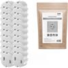 reer Confezione da 20 tappi per presa elettrica originale dell'inventore della presa di corrente, colore bianco