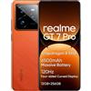 realme GT 7 Pro Smartphone 5G,12GB+256GB Telefono,Snapdragon 8 Elite,6,78 120Hz Display RealWorld Eco,50MP Fotocamera AI Clear Snap,6500mAh,Dual SIM Android 15,NFC,Nessun Caricabatterie,Arancione