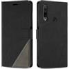 SONWO Cover per Honor 9X, Flip Caso in PU Pelle Case Cover Custodia con Slot per Schede e Supporto Stand per Honor 9X, Nero