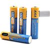 SZEMPTY Batterie ricaricabili al litio AAA, 1,5 V, USB, agli ioni di litio, 750 mWh con cavo di ricarica di tipo C, ricarica rapida in 1 ore, confezione da 4