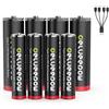 Delyeepow 1.5V USB-C Batterie AA ricaricabili 3400mWh 4 pezzi, USB-C Batterie AAA ricaricabili 1200mWh 4 pezzi, Pile Ricaricabili AA AAA Litio 1500 Cicli