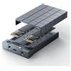 Yottamaster Dual bay NVMe SSD Enclosure- Supporta la clonazione Offline, USB 3.1 Gen2 Type-C Adattatore M.2 PCIe per 2230/2242/2260/2280 NVMe SSDs