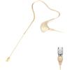 KIMAFUN Microfono Gancio per Orecchio Singolo Archetto Headset Headworn Microphone a Condensatore Compatibile con Trasmettitore Bodypack del System Wireless Audio-Technica, Beige, HC-830 T4