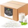 Waxcanpy Cera di Soia per Candele 5kg, Cera Naturale Vegetale Fai da Te con Punto di Fusione Basso, Ideale per Creare Candele Fatte in Casa, 100% Naturale