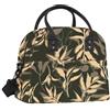 Clastyle Borsa Termica Porta Pranzo Donna Grande Foglie Borsa Frigo Piccola Pranzo Ufficio Adulto con Tracolla,Tropicale