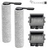 DianSung ricambio per Tineco Floor One S9 Artist,S7 Stretch Steam/Ultra,S6 Stretch Steam,Switch S6 Stretch/lite,S7 Artist/Master,i6 Stretch,i5 Stretch aspirapolvere, 2 Spazzola a Rullo + 2 filtri