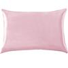 Juwenin Home Federa per cuscino in 100% seta di gelso, per capelli e pelle, con cerniera nascosta, cotone, parte inferiore, taglia standard - 19 momme Charmeuse (Rosa, Standard)