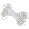 PATIKIL 3mm Doppio Teste Fiore Stame 150pz Fiore Artificiale Stame Pistillo Opaca Floreale Stame per Fai da Te Natale Cartolina Matrimonio Decorazione Bianco