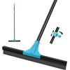 NEWE Tergipavimento Pavimenti, 44.5 cm Tira Acqua Pavimenti con 148 cm Manico, Spingiacqua Spazzola per Doccia, Bagno, Garage