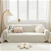 VanderHOME Copridivano in Ciniglia Di Alta Qualità, Coperta per Divano Calda, Super Morbida e Confortevole, Coperta Multifunzionale per Quattro Stagioni 180 * 230cm Bianco sporco