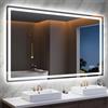 STARLEAD 120x70cm Specchio-Bagno-con-Luce e Bluetooth, Specchio-LED-Bagno con Antifog, 3 Colori Luce, Dimmerabile, Memoria, IP44, Vetro Temperato, Orizzontale/Verticale