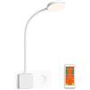 ENUOTEK Luce Notturna a Muro da Parete LED, Dimmerabile Bianca Lampada da Lettura Parete con Spina e Telecomando, Luce Regolabile a 3 Colori 5000K 4000K 3000K, Timer di Spegnimento Automatico