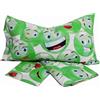 GX GARGIX GARGIX Completo letto lenzuola 100% cotone singolo una piazza sotto sopra federa smile (L-JL/SMI-VERDE)