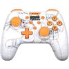 Konix Naruto Shippuden Controller con cavo per Nintendo Switch, Switch 2 e PC - Funzione vibrazione - Cavo da 3 m - Fantasia Kakashi - Bianco