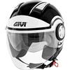 GIVI Casco Jet 11.1 Air Jet Round (L, NERO BIANCO)