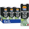 ISOLA BIO Protein Plus Soia 52g, Bevanda Biologica Proteica a Base di Soia, Senza Glutine, con Ingredienti Naturali, a Basso Contenuto di Grassi, Adatta a Vegetariani e Vegani, 6 Confezioni da 1 L