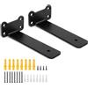 Romon Staffe Per Mensole 2 Pezzi, Mensole Da Parete, Staffe Per Mensole Pesanti, Staffa Da Parete Perfetta Per Cucina Soggiorno Armadio Di Stoccaggio Ufficio Armadio Di Stoccaggio, Nero, 15,5 Cm