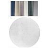 HUHIK Tadi & Imperio1979 Tappeto rotondo bianco crema - pelo corto - Tappeto per soggiorno grande - moquette al taglio