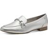MARCO TOZZI Damen Slipper 2-24213-41, Mocassino Donna, Silver, 38 EU
