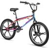 HILAND BMX Bicicletta per bambini da 20 pollici, a 3/5 razze, per bambini e bambine di 7, 8, 9, 10 anni, rotore a 360 gradi, freestyle,pedane single speed per bambini, BMX