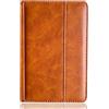 AKLiSa Custodia per Sony PRS T2 lettore e-book cover luminosa, Folio premium PU custodia protettiva in pelle per Sony PRS T2 (marrone chiaro)