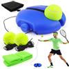 ELNLE Allenamento Tennis Trainer Elastico, Gioco Tennis con Pallina Legata con la Corda, Allenatore Tennis da Solo con 2 Sfere di Ricambio con Corda, per Allenamento Tennis da Solo