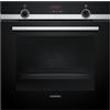Siemens HQ574AER3, iQ300, forno da incasso con supporto per vapore, 60 x 60 cm, pulizia pirolisi, riscaldamento rapido, 10 programmi automatici, aria calda 3D, estrazioni telescopiche, acciaio inox