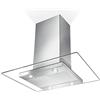 Faber Glassy Isola/SP EG8 X/V A90 700 m³/h Cappa aspirante a isola Acciaio inossidabile B