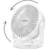 KASANOVA Miniventilatore da tavolo senza fili bianco