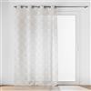 Douceur d'Intérieur, Majestia, Tenda con occhielli (140 x 240 cm) con stampa metallizzata