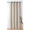 Linder - Tenda tessuta e tinta in Francia - Stile etnico - Finitura occhielli colore canna di fucile - Colore bianco con motivo calcareo - Dimensioni 140 x 240 cm - Collezione Mescal