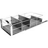 simplehuman, organiser per cabinet a estrazione, plastica grigia con telaio in acciaio resistente, 22,8 cm