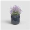 Artevasi Jupiter, Vaso da fiori in ceramica con finitura smaltata, 25 cm, blu notte