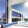 MARAPON Pellicola Specchio per Vetri Finestre Pellicola Specchio Blu (Adesione Statica) 1,05x20 m Adesione Statica Senza Colla Pellicola Riflettente Privacy Protezione UV Anti Calore