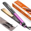 Faszin Piastra Capelli Professionale 2-In-1, Piastre Ioniche di Titanio, Riscaldamento In Soli 20 Secondi, Display LCD Chiaro, Ideale Per Capelli Lisci, Ricci e Mossi