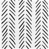 Arthome WALL DECOR Arthome Nera Bianca Autoadesiva Carta da Parati,44cmx6m Moderna carta Geometrica Adesiva Impermeabile Rimovibile A spina di pesce Vinile Pellicola Decorativo per Bagno,Soggiorno,Cassetti