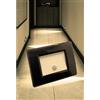 Partenopea® Luce faretto segnapasso ad incasso parete muro con sensore di movimento 220v 1,3W compatibile scatola 503 illuminazione luce a Led (Nero luce calda 3000K)