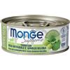 Monge Supreme Sterilised Tonno Riso Integrale Ginkgo Biloba 80 gr Scatoletta Gatti