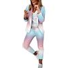 Kobilee Completo Blazer e Pantaloni Donna Completa Pantaloni e Giacca da Cerimonia Completo Tailleur Curvy Ufficio e Lavoro Tuta Eleganti Taglie Forti Autunno Invernale Tailleur Pantalone Due Pezzi