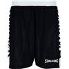 Spalding 300503601_L Pantaloncini, Nero e Bianco, L Donna