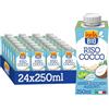 ISOLA BIO Bevanda Biologica a Base di Riso e Cocco, Senza Glutine, Senza Zuccheri Aggiunti, a Basso Contenuto di Grassi, per Intolleranti al Lattosio, per Vegetariani e Vegani, 24 Confezioni da 250 ml